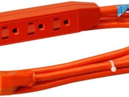 Master Electrician 04003ME 3 ft 16 3 3  Outlet Indoor Grounded Extension Cord - Quantity of 2 Online now