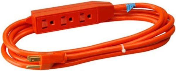 Master Electrician 04003ME 3 ft 16 3 3  Outlet Indoor Grounded Extension Cord - Quantity of 2 Online now