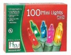 Holiday Wonderland 40005-88A 100-Count MULTI-COLOR Christmas Mini Light Set - Quantity of 3 Supply