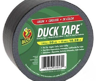 Shurtech 1265013 Duck 1.88  x 60  All Purpose Black Duck Duct Tape - Quantity of 12 Online