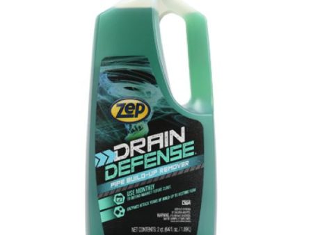 Zep ZLDC648 64 oz Bottle of Liquid Drain Care Build-Up Remover Cleaner - Quantity of 8 Online now