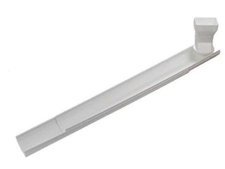 Thermwell GWS3W White Adjustable 6 Foot Flip Up Extendable Downspout Extender - Quantity of 1 For Sale