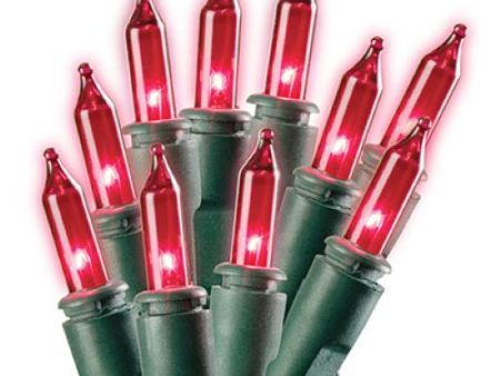 Holiday Wonderland 4003-88A 100-Count RED String to String Christmas Light Set - Quantity of 3 on Sale