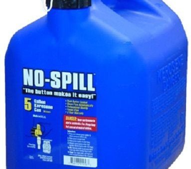 No Spill 1456  5-Gallon CARB Compliant Blue Kerosene Fuel Can Container - Quantity of 1 Discount