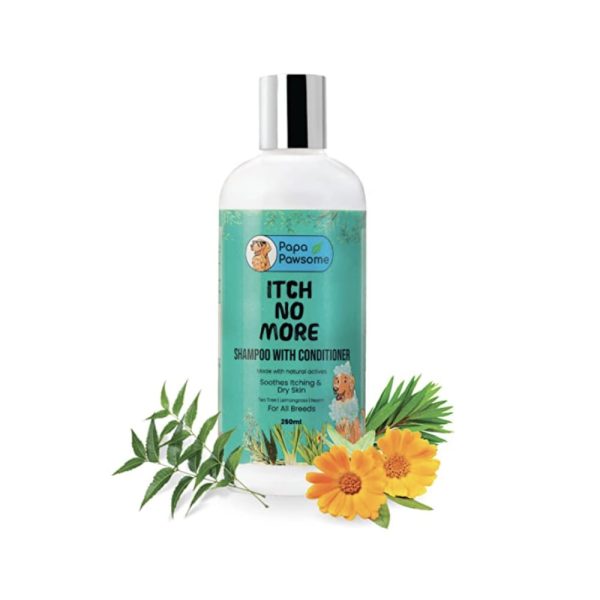 Papa Pawsome Itch no more shampoo with conditioner 250ml Online now