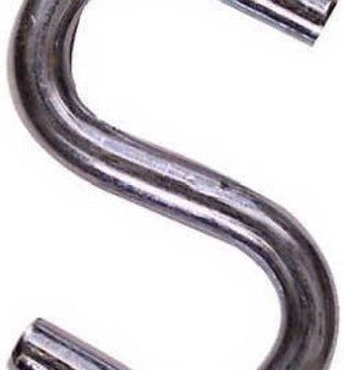 National N273-441 3  Bulk Heavy Duty Zinc Plated Open S Hooks - Quantity of 25 Fashion