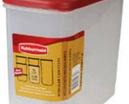 Rubbermaid 1776472 Racer Red  16 Cup Dry Food Storage Containers - Quantity of 2 For Sale