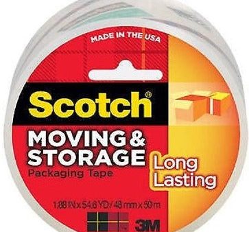 3M SCOTCH 3650 1.88 X54.6yd CLR MOVING STORAGE TAPE - Quantity of 12 Hot on Sale