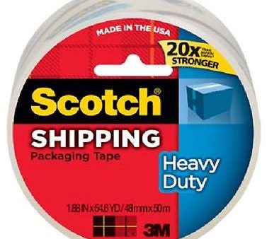 3M Scotch 3850 1.88  X 54.6 yd Clear Packing   Packaging   Shipping Tape - Quantity of 36 Fashion