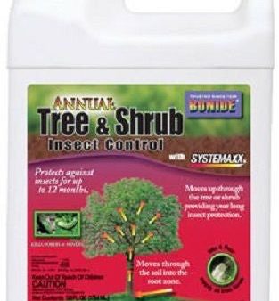 Bonide # 611 Gallon Annual Tree & Shrub Liquid Systemic Insect Control - Quantity of 1 bottle For Sale