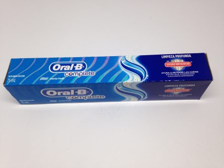 PASTA ORAL B COMPLETE MENTA FRESH 75ML Cheap