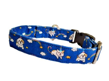 Nutty s Den Unicorn Love Collar - 100% cotton dog collars on Sale