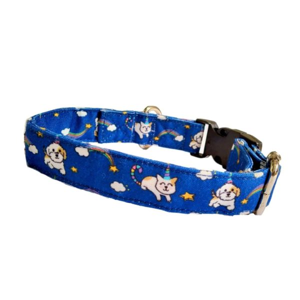 Nutty s Den Unicorn Love Collar - 100% cotton dog collars on Sale