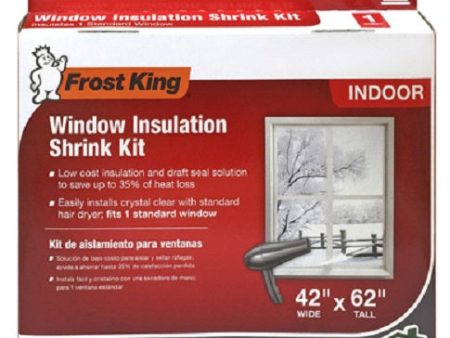 Thermwell V73H Frost King 42  x 62  Indoor Shrink Window Insulator Kit - Quantity of 6 Sale