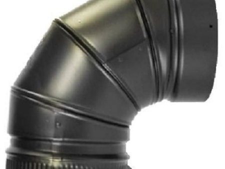 Selkirk DSP6E9-1 6  90 Degree Double Wall Chimney Smoke Stove Pipe Elbow - Quantity of 1 Discount