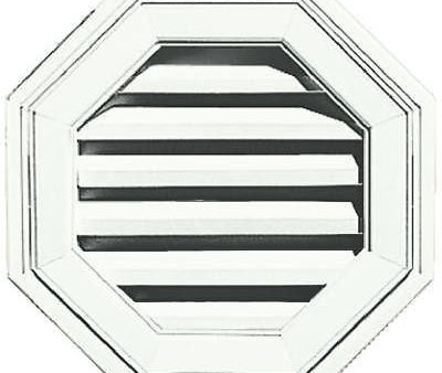 Builders Edge 120011818123 18  White Copolymer Octagon Gable Vent Online now