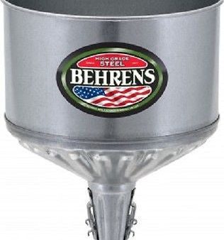 Behrens GTF 123 Galvanized Steel Lock On 8 Quart Tractor Funnel - Quantity of 1 For Sale