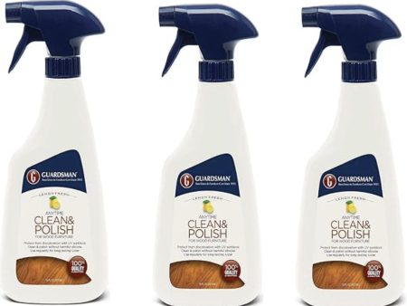 Guardsman 461300 Furniture Cleaner & Polish Wax-Free Lemon Scent 16 Oz - Quantity of 3 Online