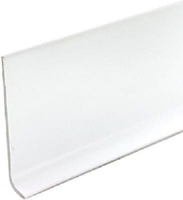 M D Building 75317 4  x 4  White .080 Vinyl Cove Wall Base Moulding - Quantity of 5 Fashion