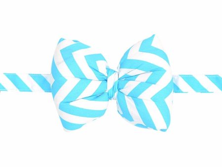 Mutt Of Course Chevron Blue Bow - Bow tie for pets For Discount