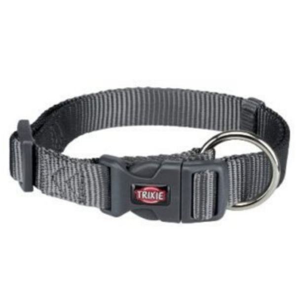 Trixie Premium Collar, S - M (30-45 cms 15mm), Graphite Hot on Sale