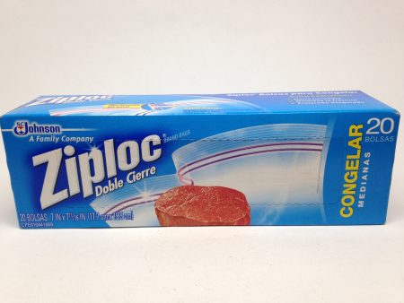 ZIPLOC DE CIERRE MEDIANA 20B (17.7 CM X 19.5CM) on Sale