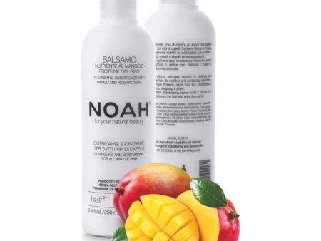 Noah 2.1. Nourishing Conditioner With Mango And Rice Proteins Maitinamasis balzamas lengvinantis plaukų iššukavimą on Sale