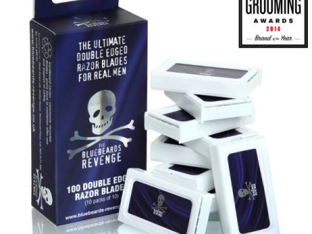 The Bluebeards Revenge Double-Edge Razor Blades Pack Dviašmeniai skutimosi peiliukai, 100 vnt. For Discount