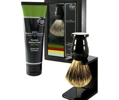 Edwin Jagger GS214SCAVT Shaving Brush & Cream Gift Set Skutimosi rinkinys on Sale