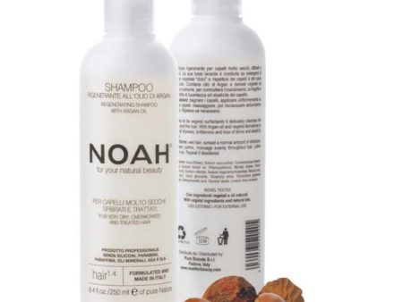 Noah 1.4. Regenerating Shampoo With Argan Oil Šampūnas sausiems ir chemiškai pažeistiems plaukams Discount